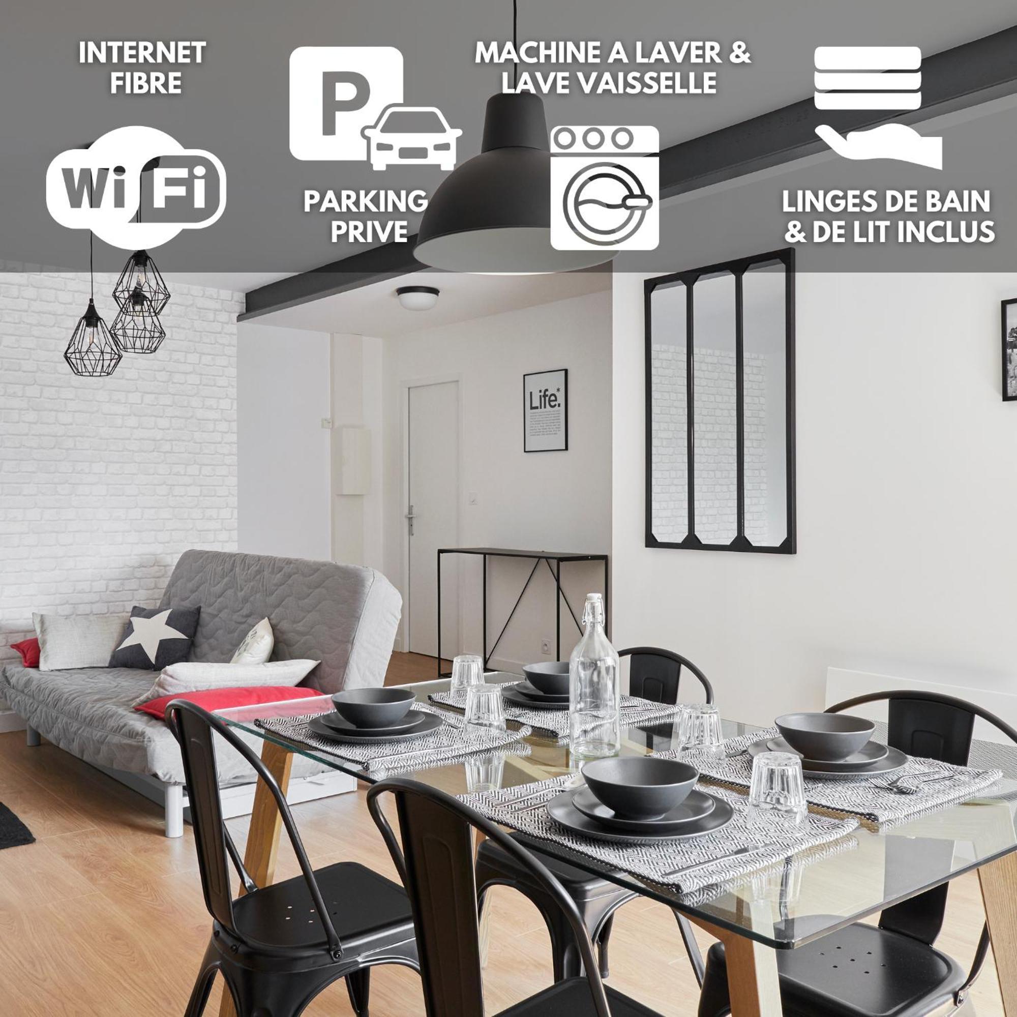 Apartment New-york New-york : Fibre Wifi/linge/parking *